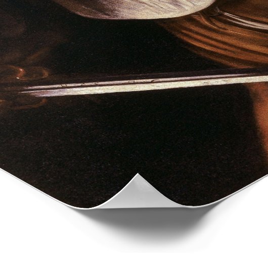 Caravaggio - David met het hoofd van Goliath 1610 Poster (Hoek)