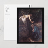 Caravaggio De aankondiging Briefkaart (Voorkant / Achterkant)