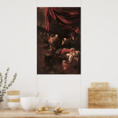Caravaggio de dood van de maagd poster (Keuken)