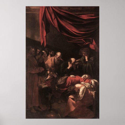 Caravaggio de dood van de maagd poster (Voorkant)