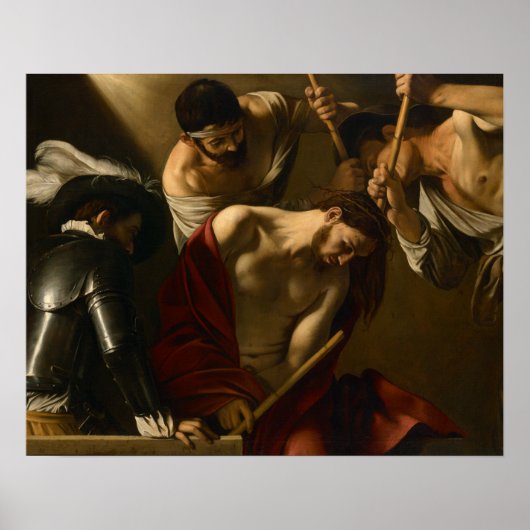 Caravaggio - De kruising met Thorns Poster (Voorkant)