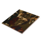 Caravaggio - De kruising met Thorns Tegeltje (Zijkant)