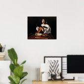 Caravaggio - De luitspeler Poster (Thuiskantoor)