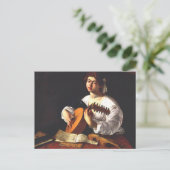Caravaggio - De Lute Player Briefkaart (Staand voorkant)