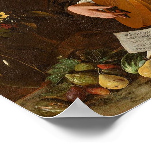 Caravaggio - De Lute Player Poster (Hoek)