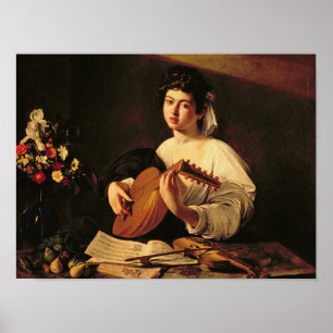 Caravaggio - De Lute Player Poster