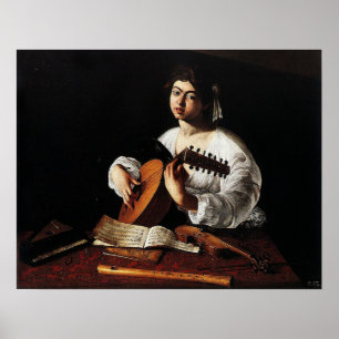 Caravaggio - De Lute Player Poster