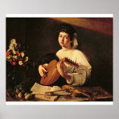 Caravaggio - De Lute Player Poster (Voorkant)