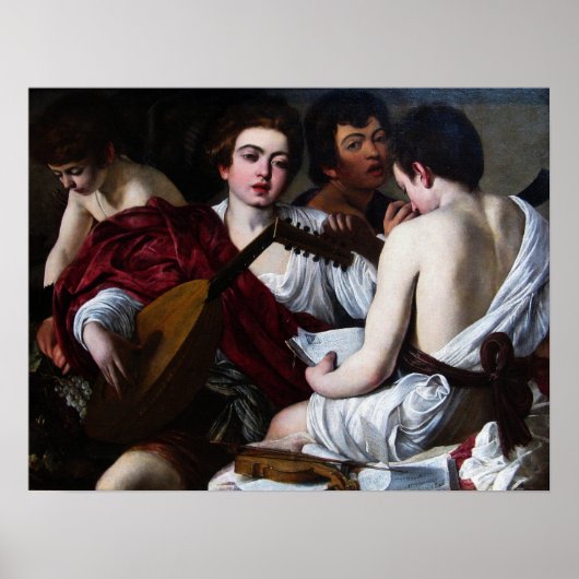 Caravaggio - De muzikant Poster (Voorkant)