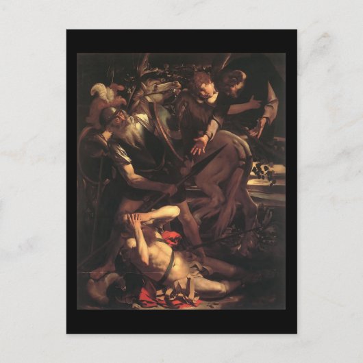 caravaggio de omlegging van de sint - briefkaart (Voorkant)