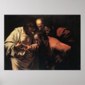 Caravaggio de ongelovigheid van Saint Thomas Poster (Voorkant)
