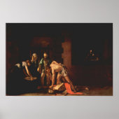 Caravaggio-De onthoofding van John de Baptist Poster (Voorkant)