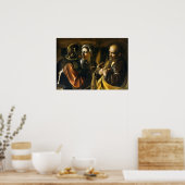 Caravaggio - de ontkenning van Saint Peter 1610 Poster (Keuken)