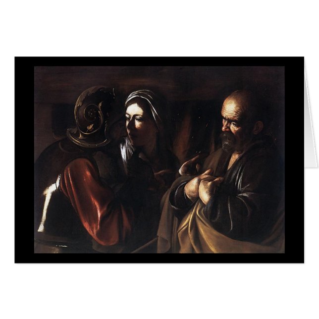 Caravaggio de ontkenning van St Peter (Voorkant Horizontaal)