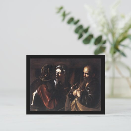 Caravaggio de ontkenning van St Peter Briefkaart (Staand voorkant)