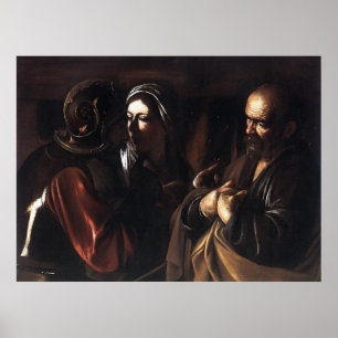 Caravaggio de ontkenning van St Peter Poster