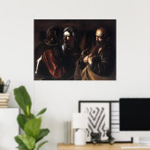 Caravaggio de ontkenning van St Peter Poster (Thuiskantoor)