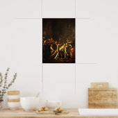 Caravaggio - De Opwekking Van Lazarus 1609 Poster (Keuken)