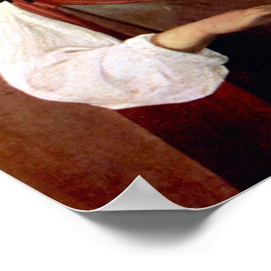 Caravaggio-De waarzegger van het fortuin Poster (Hoek)