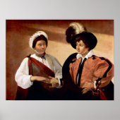 Caravaggio-De waarzegger van het fortuin Poster (Voorkant)