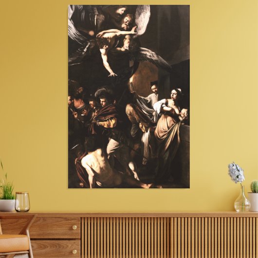 Caravaggio - De zeven daden van genade (1607) Canvas Afdruk (Insitu (Woonkamer))