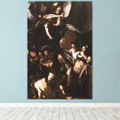Caravaggio - De zeven daden van genade (1607) Canvas Afdruk (Insitu (Houten vloer))