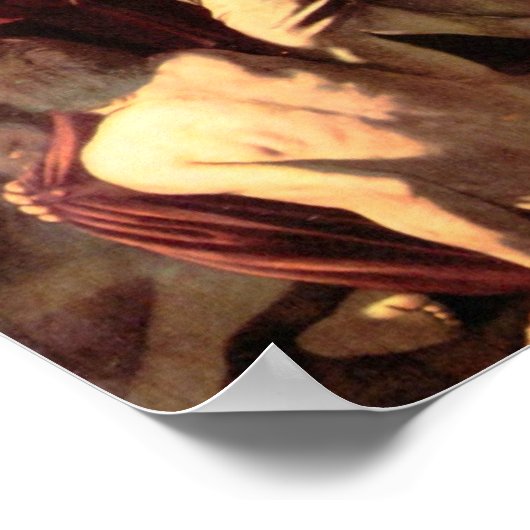 Caravaggio-De zeven werken van genade Poster (Hoek)