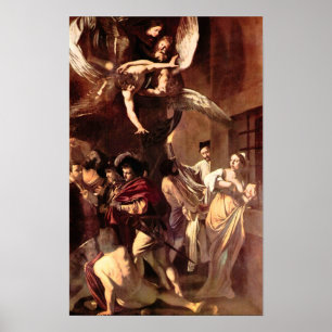 Caravaggio-De zeven werken van genade Poster