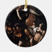 Caravaggio - De zeven werken van het Mercy schilde Keramisch Ornament (Voorkant)