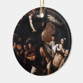Caravaggio - De zeven werken van het Mercy schilde Keramisch Ornament (Links)