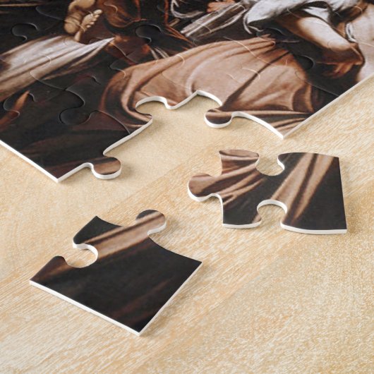 Caravaggio - De zeven werken van het Mercy schilde Legpuzzel (Zijkant)