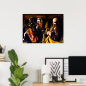 Caravaggio: Denial of Saint Peter Poster (Thuiskantoor)
