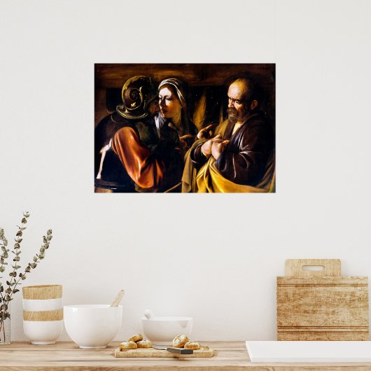 Caravaggio: Denial of Saint Peter Poster (Keuken)
