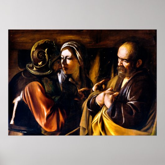 Caravaggio: Denial of Saint Peter Poster (Voorkant)