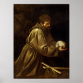 Caravaggio - Francis Prayer Poster (Voorkant)