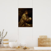 Caravaggio - Franciscus gebed Poster (Keuken)