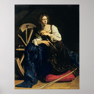 Caravaggio - Heilige Catharina van Alexandrië Poster