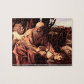 Caravaggio - Het opofferen van de Isaacs-puzzel Legpuzzel (Horizontaal)