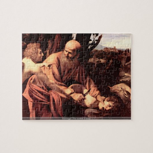 Caravaggio - Het opofferen van de Isaacs-puzzel Legpuzzel (Horizontaal)