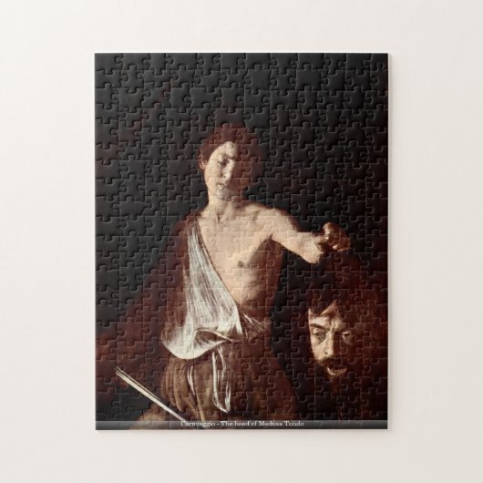 Caravaggio - Hoofd van de puzzel van Medusa Tondo (Verticaal)