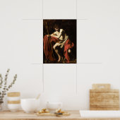 Caravaggio - Johannes de Doper in de wildernis Poster (Keuken)