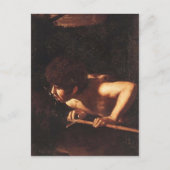 Caravaggio- John the Baptist Briefkaart (Voorkant)