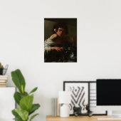 Caravaggio - Jongen gebeten door een hagedis Poster (Thuiskantoor)