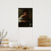 Caravaggio - Jongen gebeten door een hagedis Poster (Keuken)