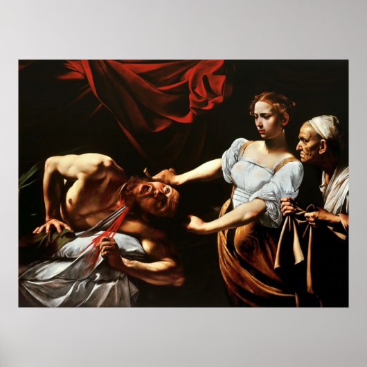 Caravaggio Judith Beheading Holofernes 1599 Poster (Voorkant)