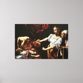 Caravaggio - Judith Beheading Holofernes Canvas Afdruk