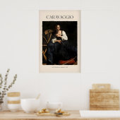 Caravaggio Kunstprint - Heilige Catharina van Poster (Keuken)