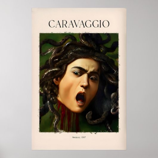 Caravaggio Kunstprints - Medusa 1597 1 Poster (Voorkant)