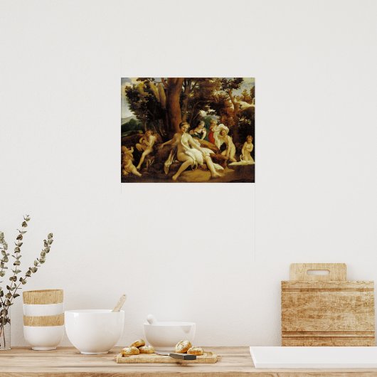Caravaggio - Leda met de zwaan Poster (Keuken)