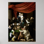 Caravaggio Madonna van de Rosary Poster (Voorkant)